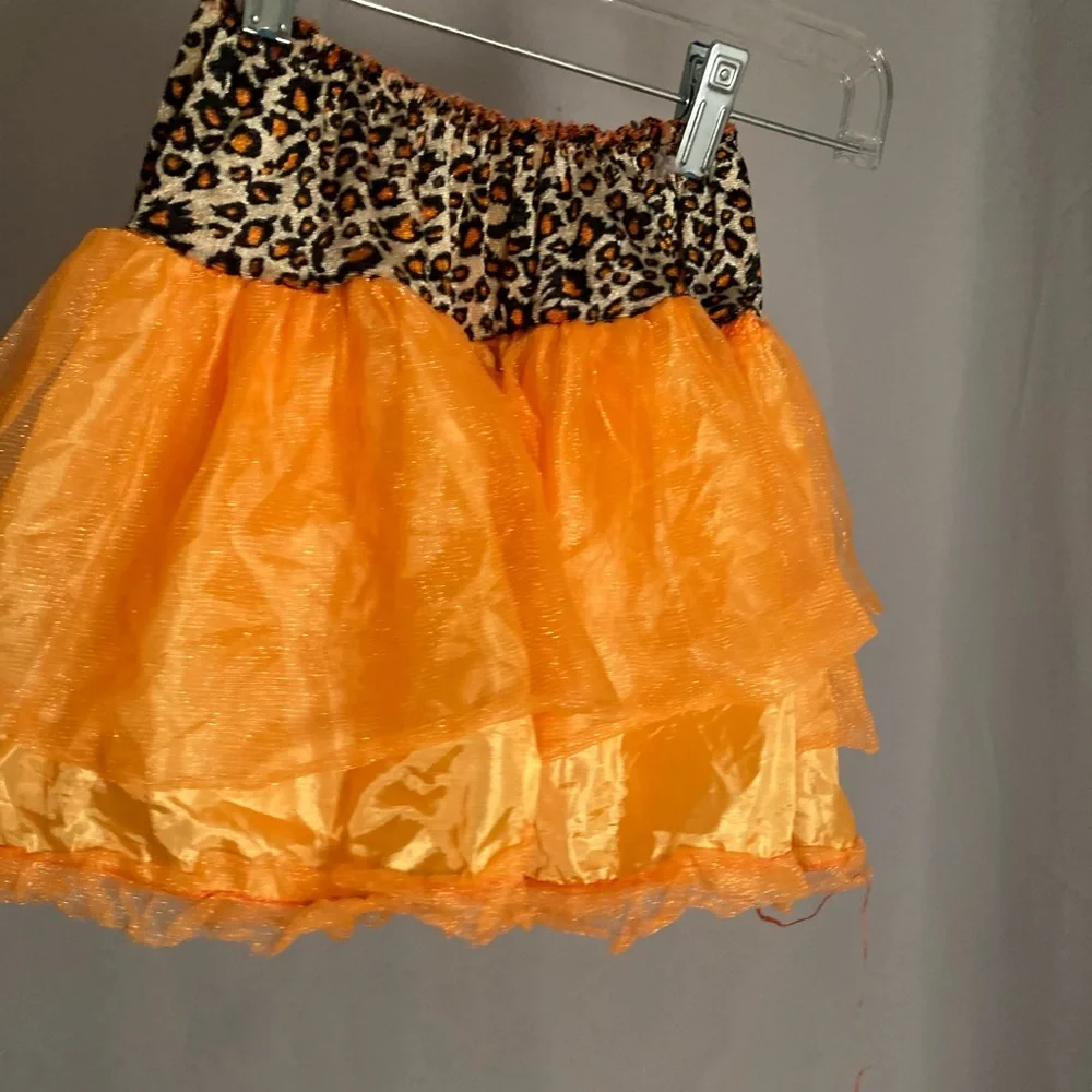 Leopard sparkle skirt one size fits all elastic